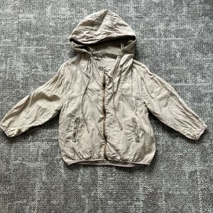 Michael Stars Y2K Vintage Tan Hooded Linen Jacket